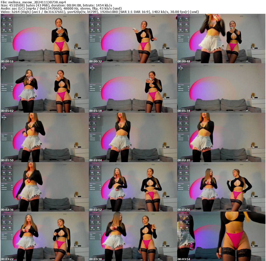 Preview thumb from melissa_meow on 2024-11-13 @ bongacams