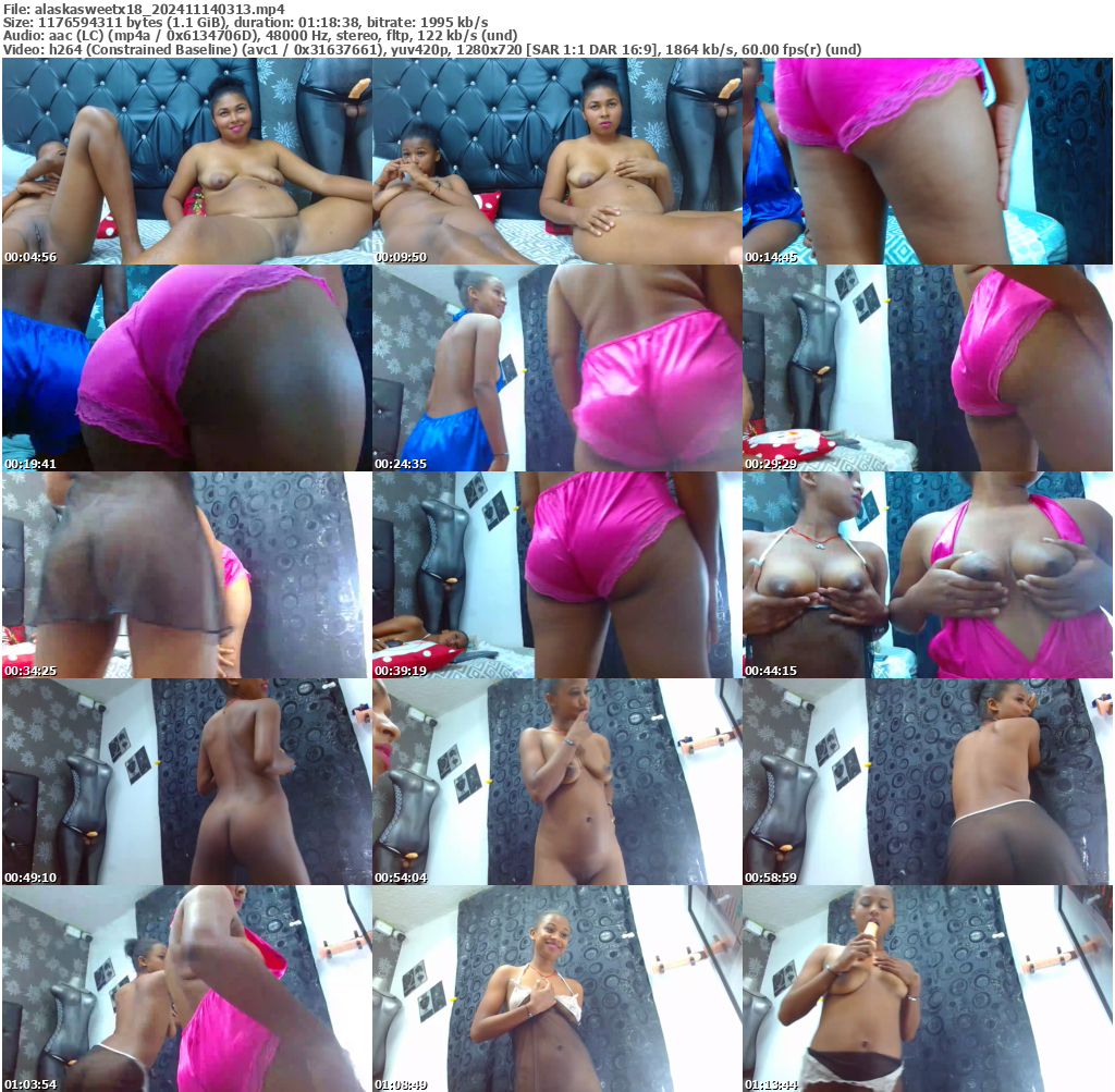 Preview thumb from alaskasweetx18 on 2024-11-14 @ bongacams