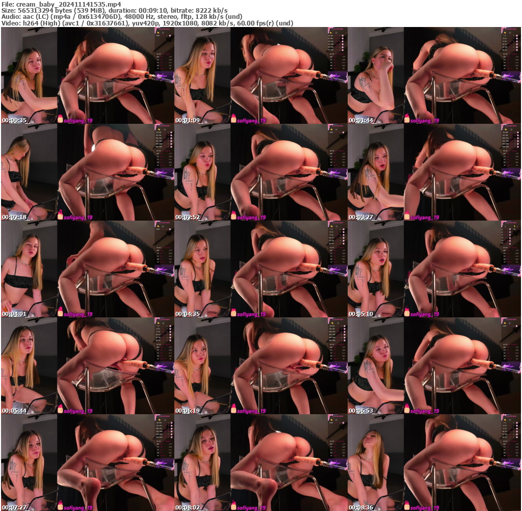 Preview thumb from cream_baby on 2024-11-14 @ bongacams