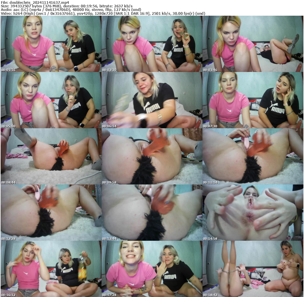 Preview thumb from doublechris on 2024-11-14 @ bongacams