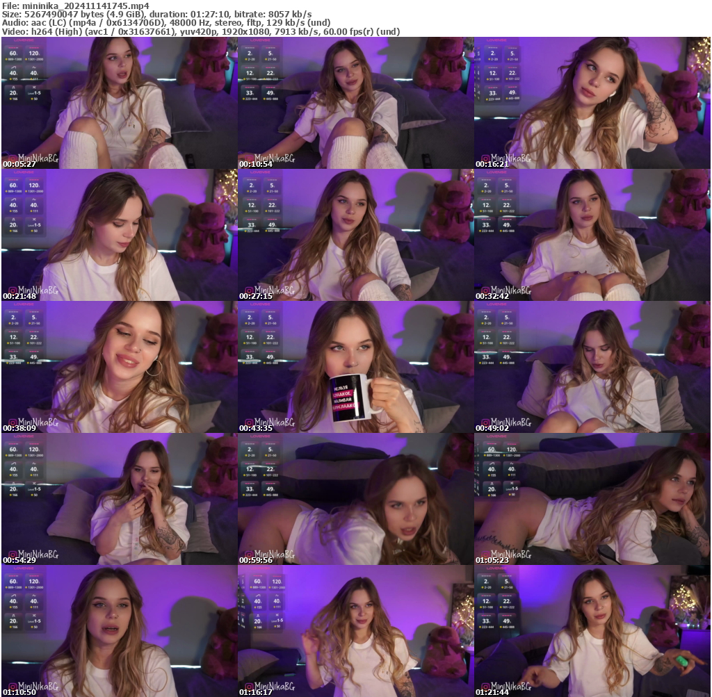 Preview thumb from mininika on 2024-11-14 @ bongacams