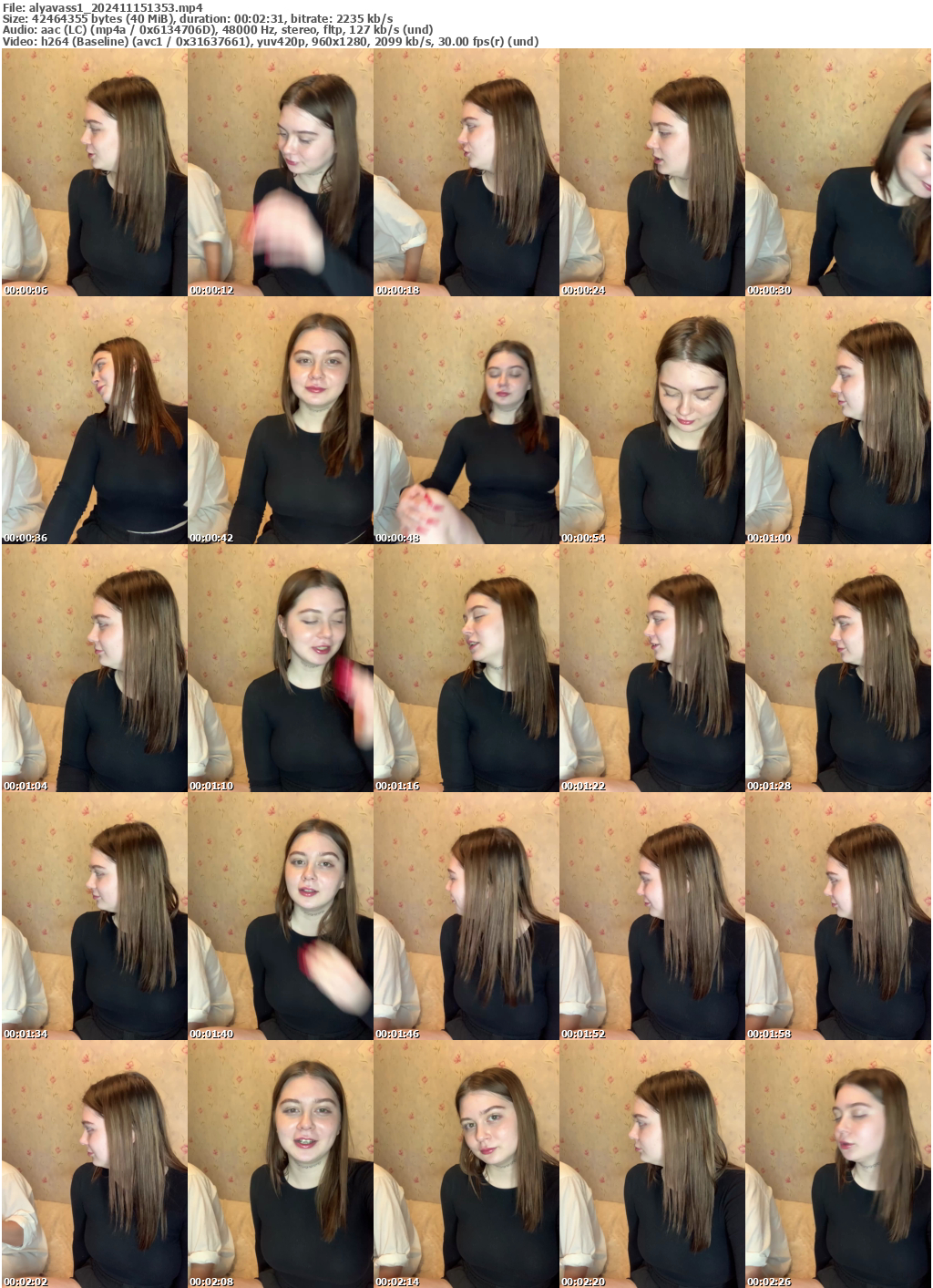 Preview thumb from alyavass1 on 2024-11-15 @ bongacams