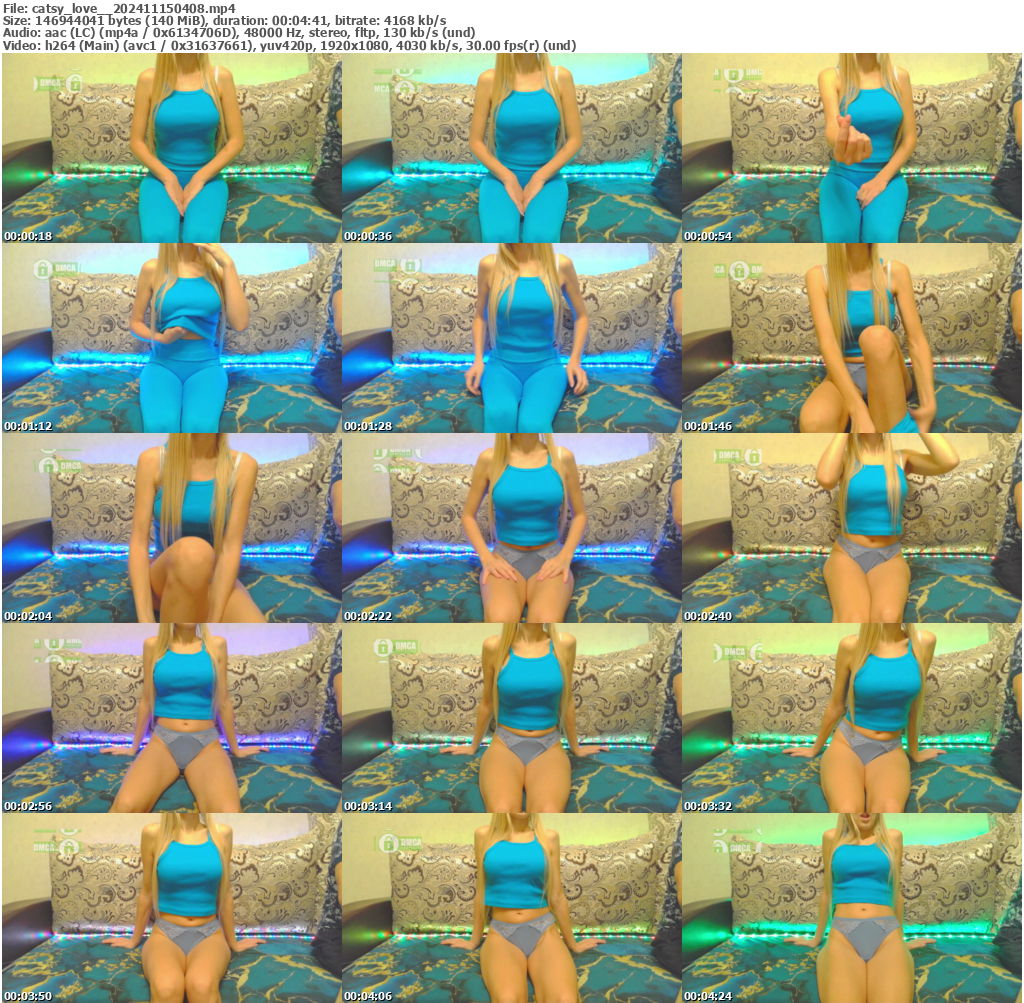 Preview thumb from catsy_love_ on 2024-11-15 @ bongacams