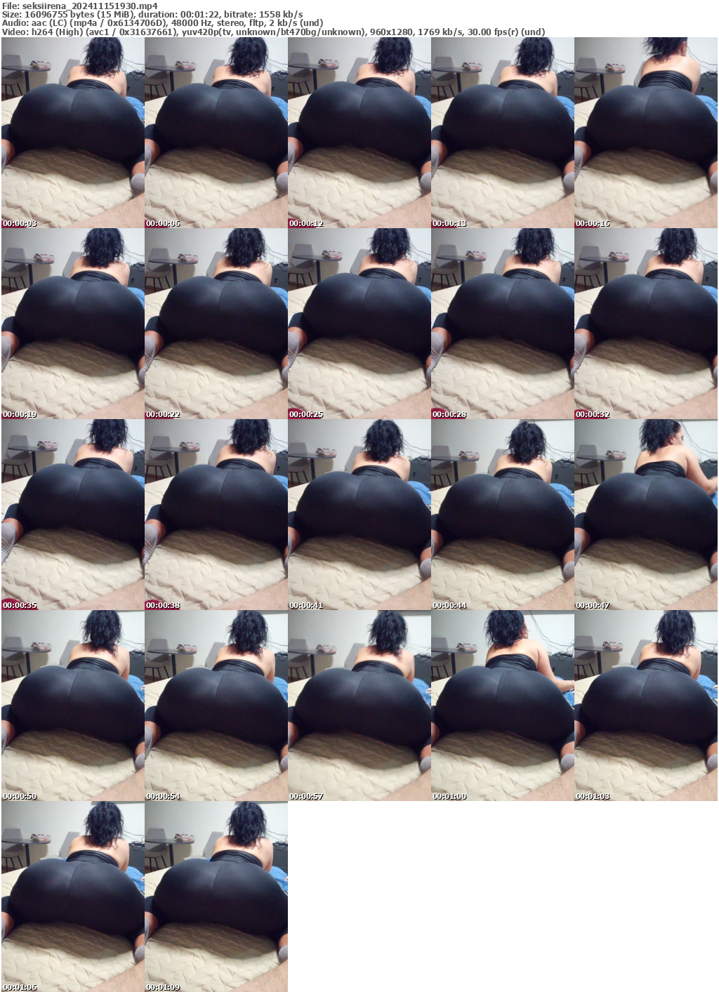 Preview thumb from seksiirena on 2024-11-15 @ bongacams