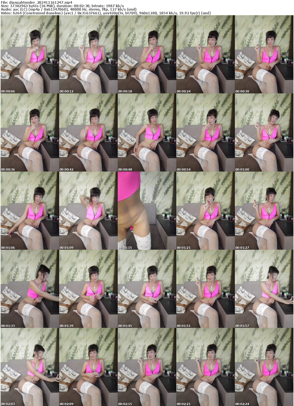 Preview thumb from dianaahtender on 2024-11-16 @ bongacams