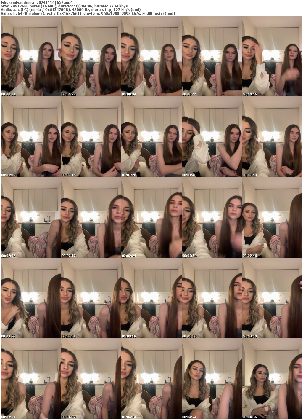 Preview thumb from emilyandmira on 2024-11-16 @ bongacams