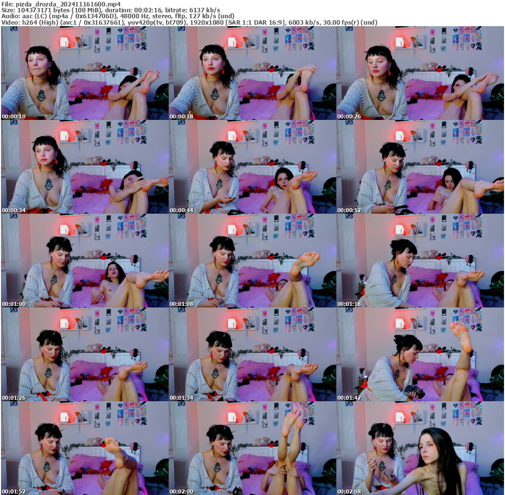 Preview thumb from pizda_drozda on 2024-11-16 @ bongacams