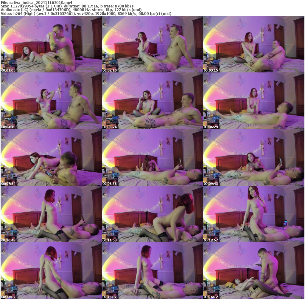 Preview thumb from sativa_indica on 2024-11-16 @ bongacams