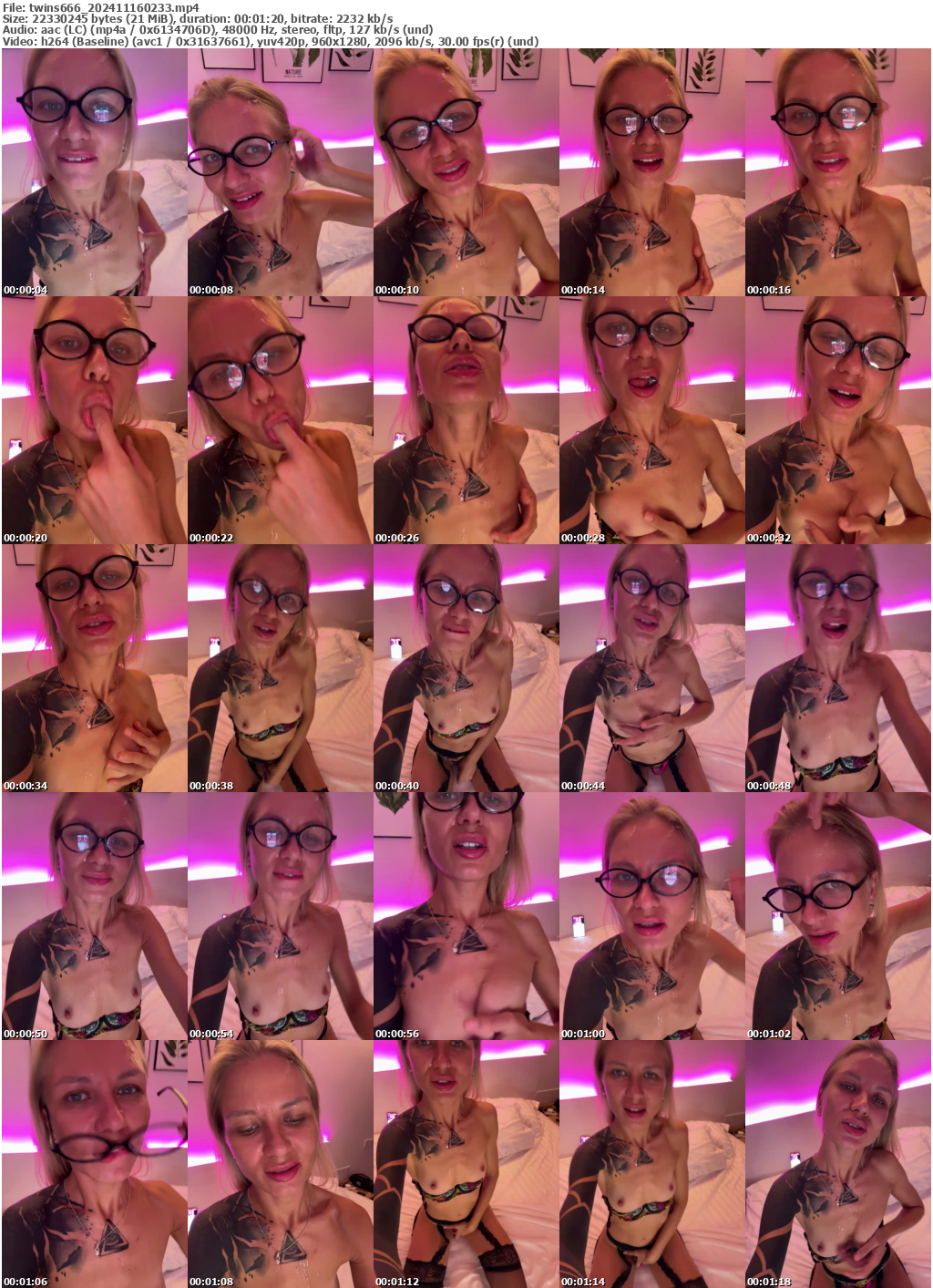 Preview thumb from twins666 on 2024-11-16 @ bongacams