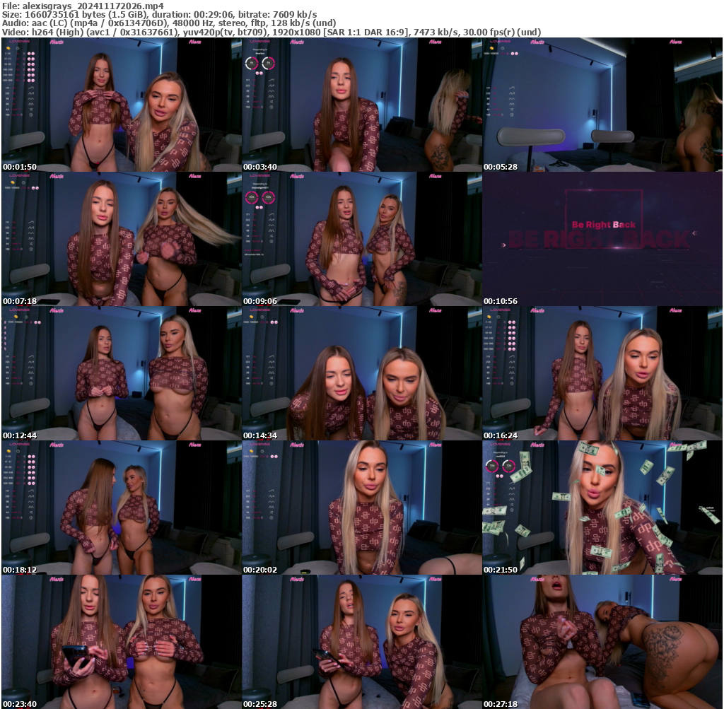 Preview thumb from alexisgrays on 2024-11-17 @ bongacams