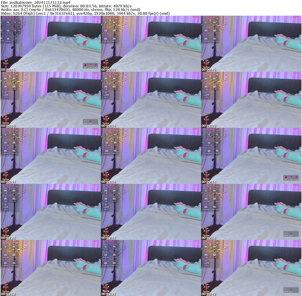 Preview thumb from jesikalooove on 2024-11-17 @ bongacams