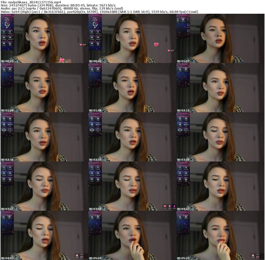 Preview thumb from malyshkaaa on 2024-11-17 @ bongacams