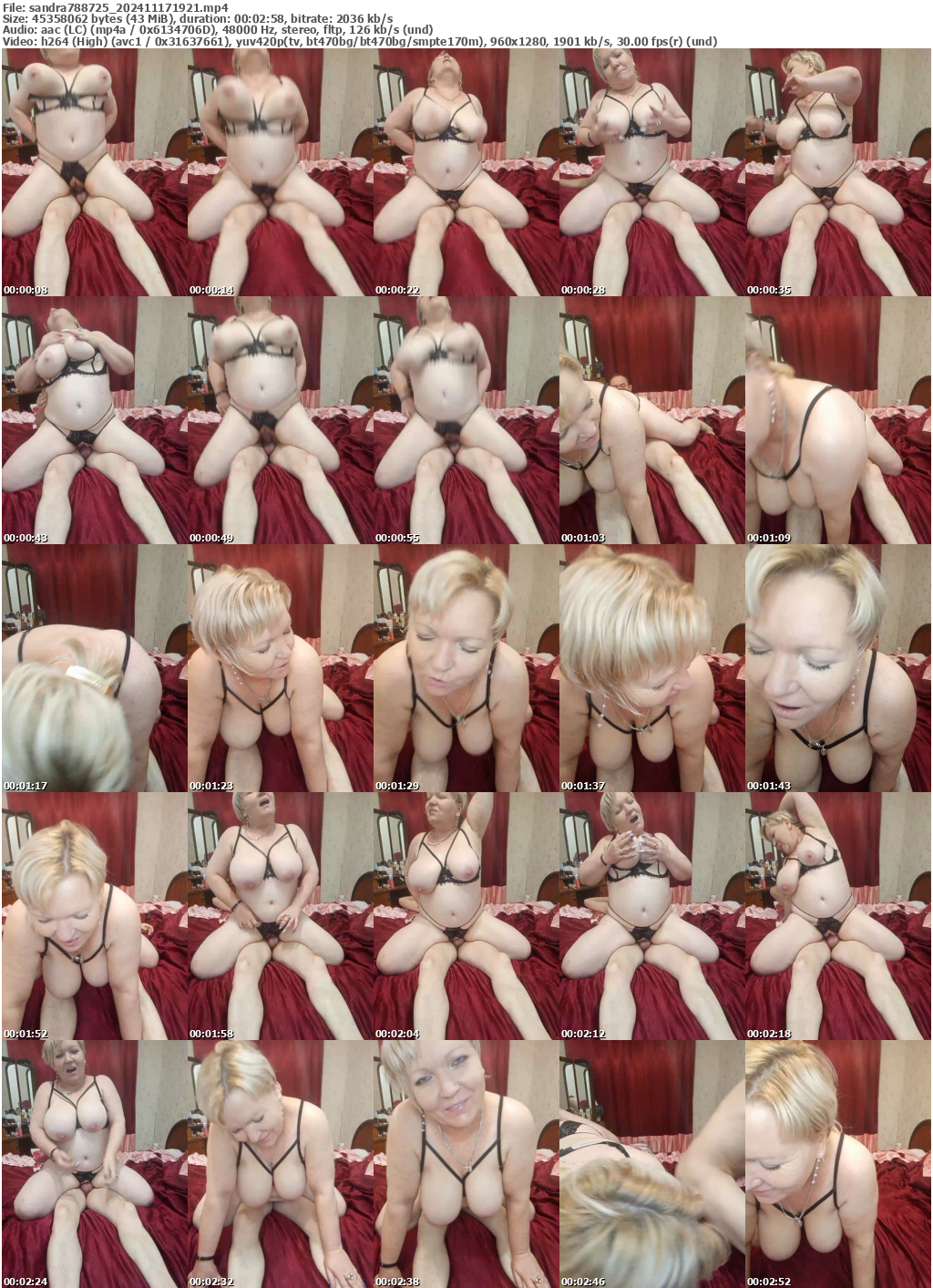 Preview thumb from sandra788725 on 2024-11-17 @ bongacams