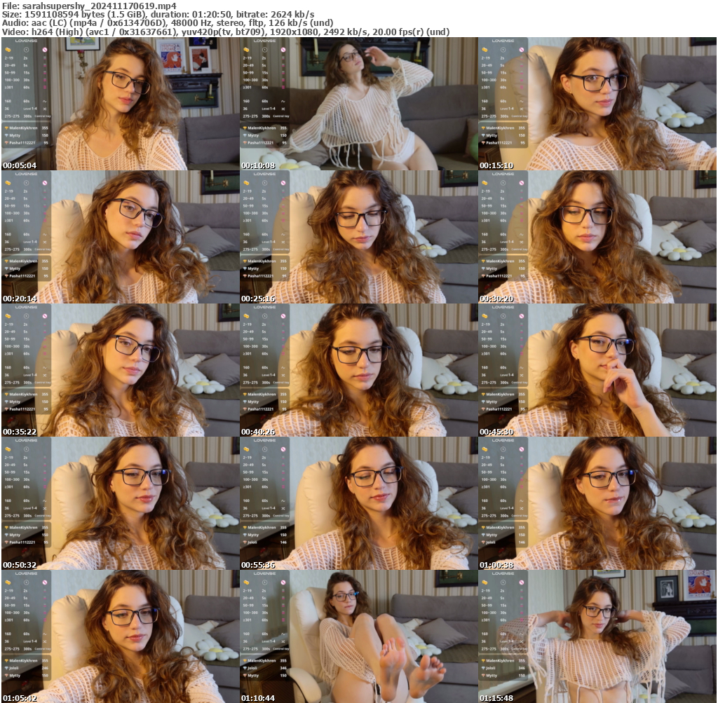 Preview thumb from sarahsupershy on 2024-11-17 @ bongacams