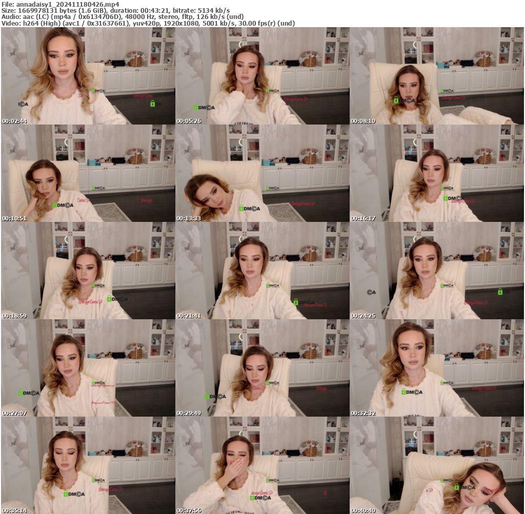 Preview thumb from annadaisy1 on 2024-11-18 @ bongacams