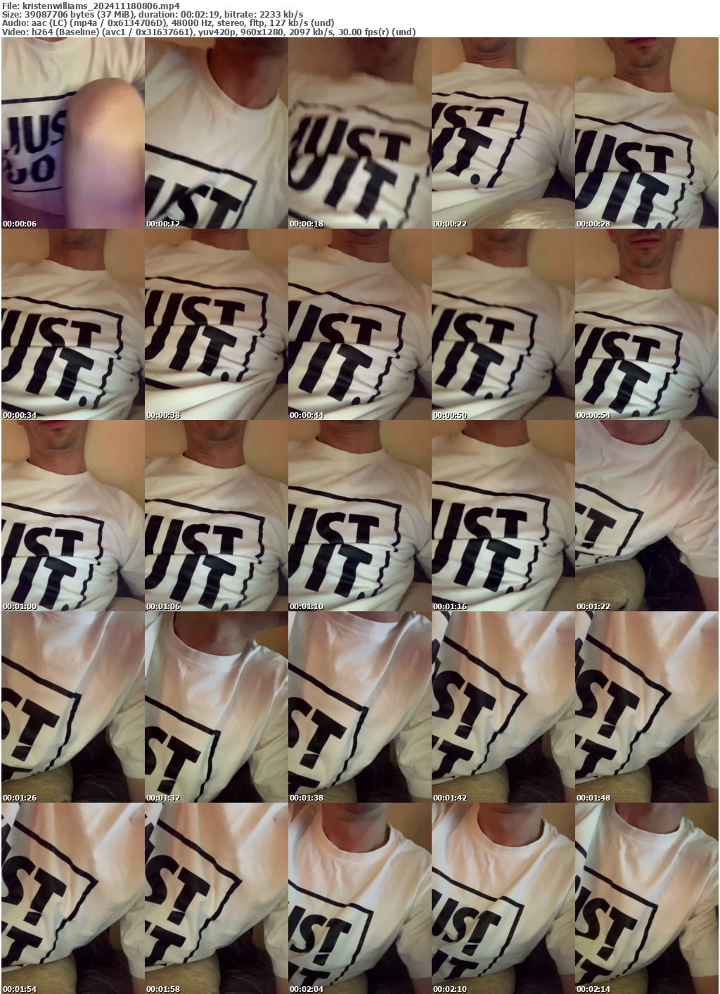 Preview thumb from kristenwilliams on 2024-11-18 @ bongacams