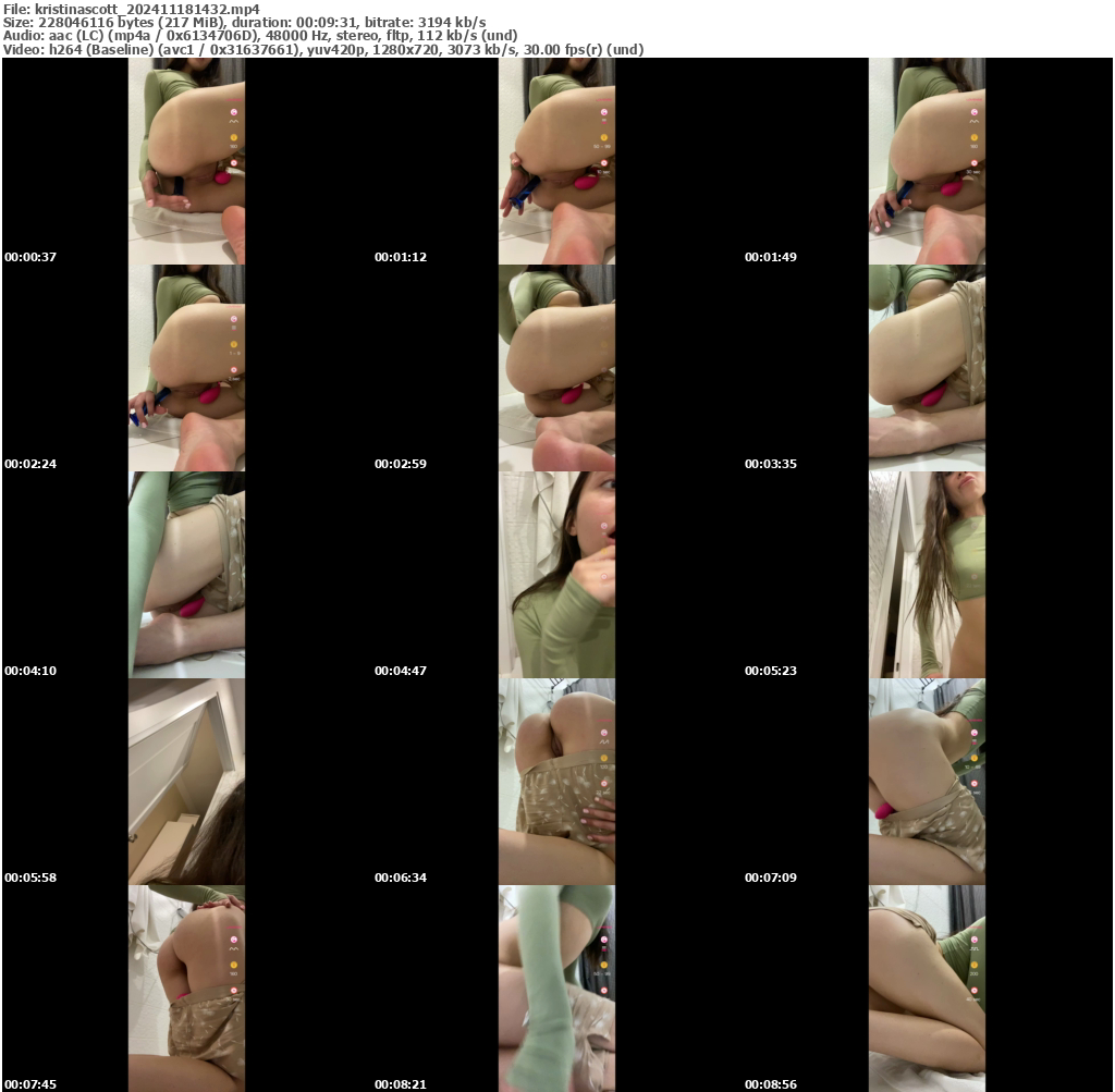 Preview thumb from kristinascott on 2024-11-18 @ bongacams