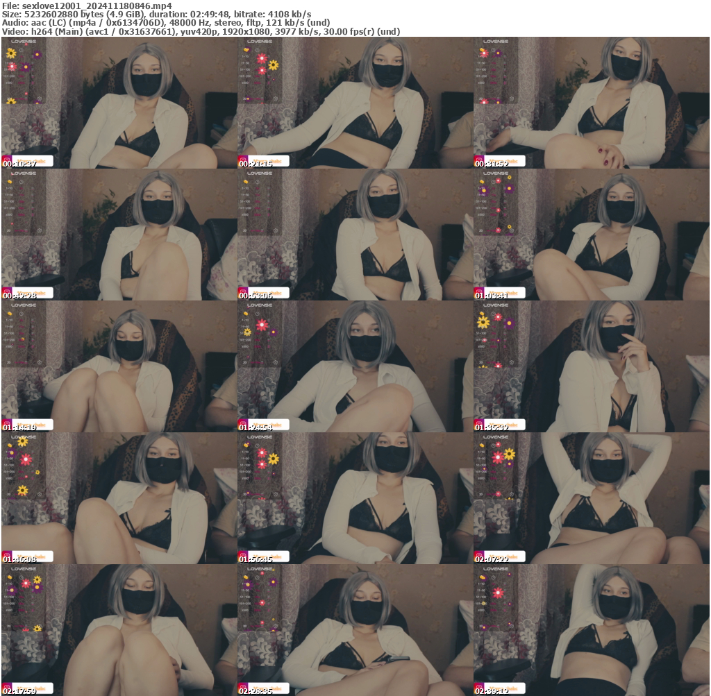 Preview thumb from sexlove12001 on 2024-11-18 @ bongacams