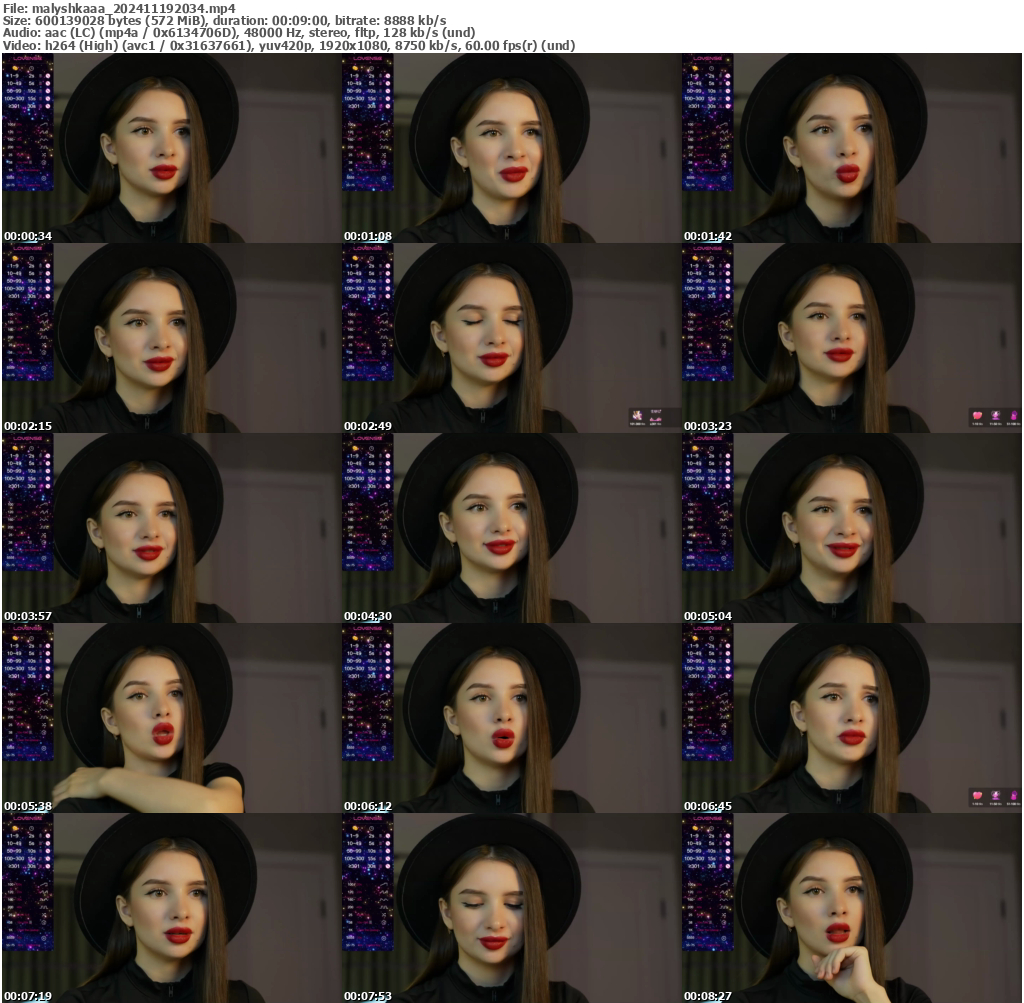 Preview thumb from malyshkaaa on 2024-11-19 @ bongacams