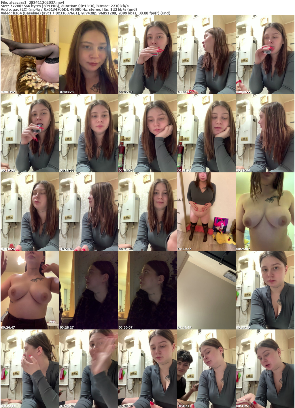 Preview thumb from alyavass1 on 2024-11-20 @ bongacams