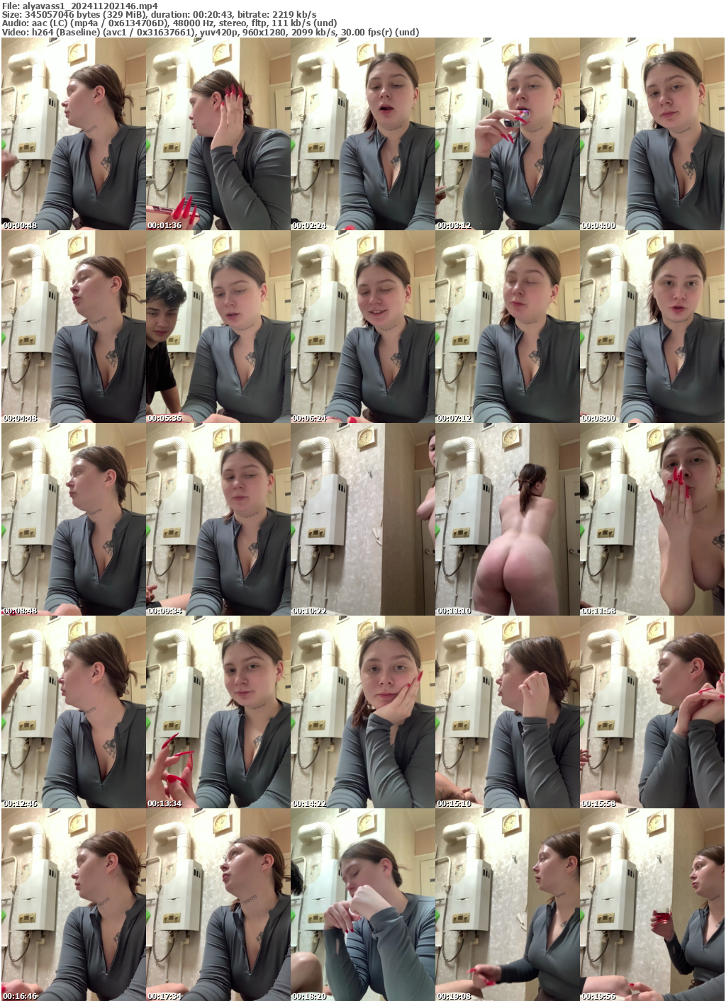 Preview thumb from alyavass1 on 2024-11-20 @ bongacams