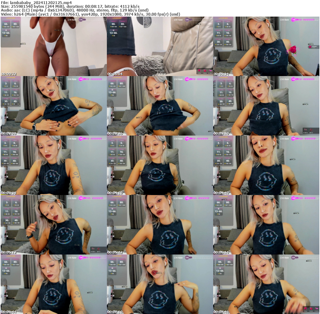 Preview thumb from lambababy on 2024-11-20 @ bongacams