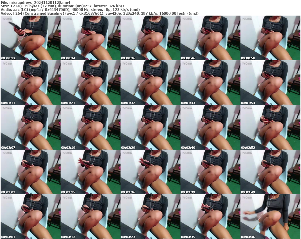 Preview thumb from missaudreys on 2024-11-20 @ bongacams