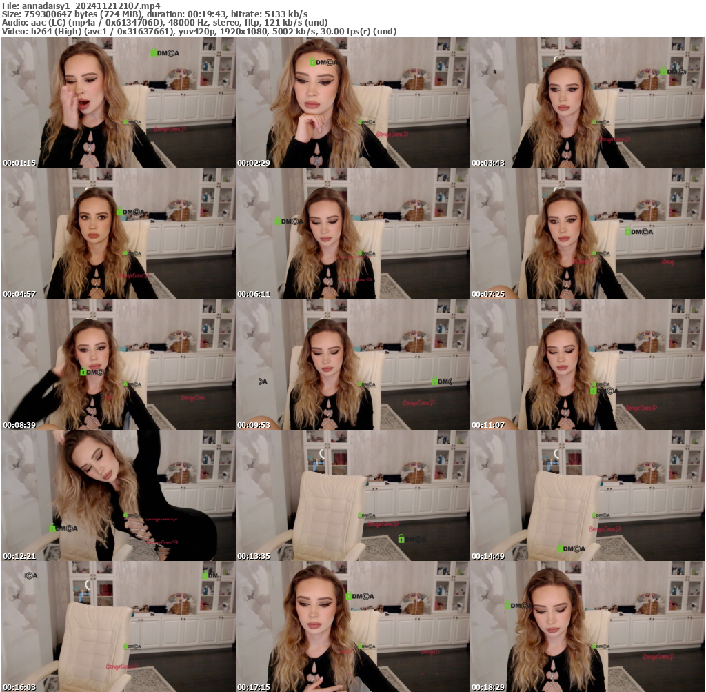 Preview thumb from annadaisy1 on 2024-11-21 @ bongacams