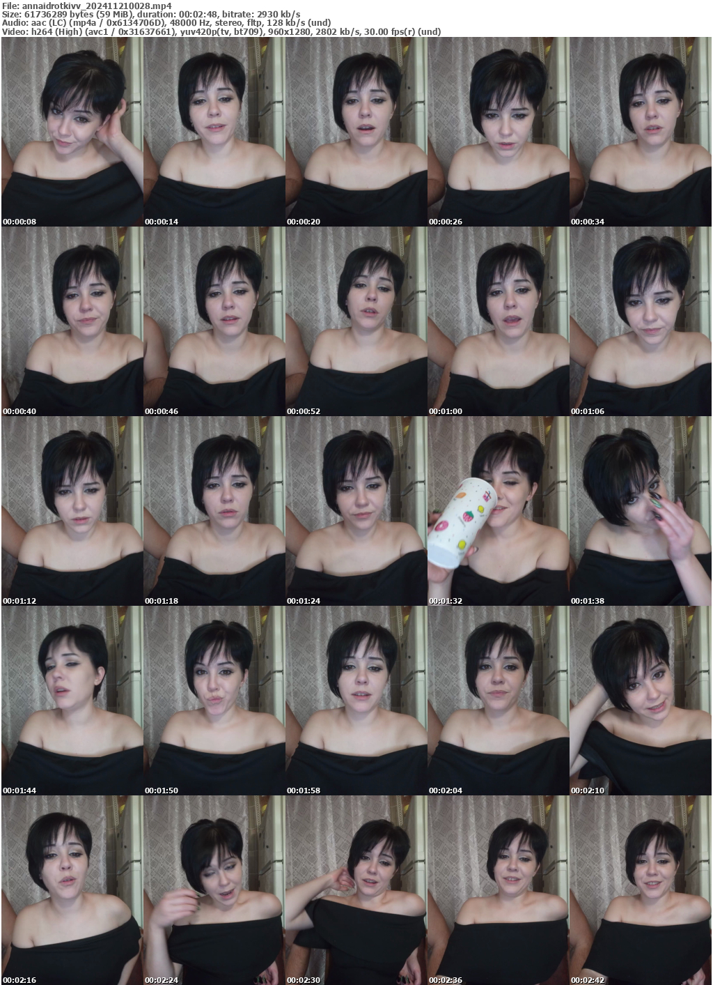 Preview thumb from annaidrotkivv on 2024-11-21 @ bongacams