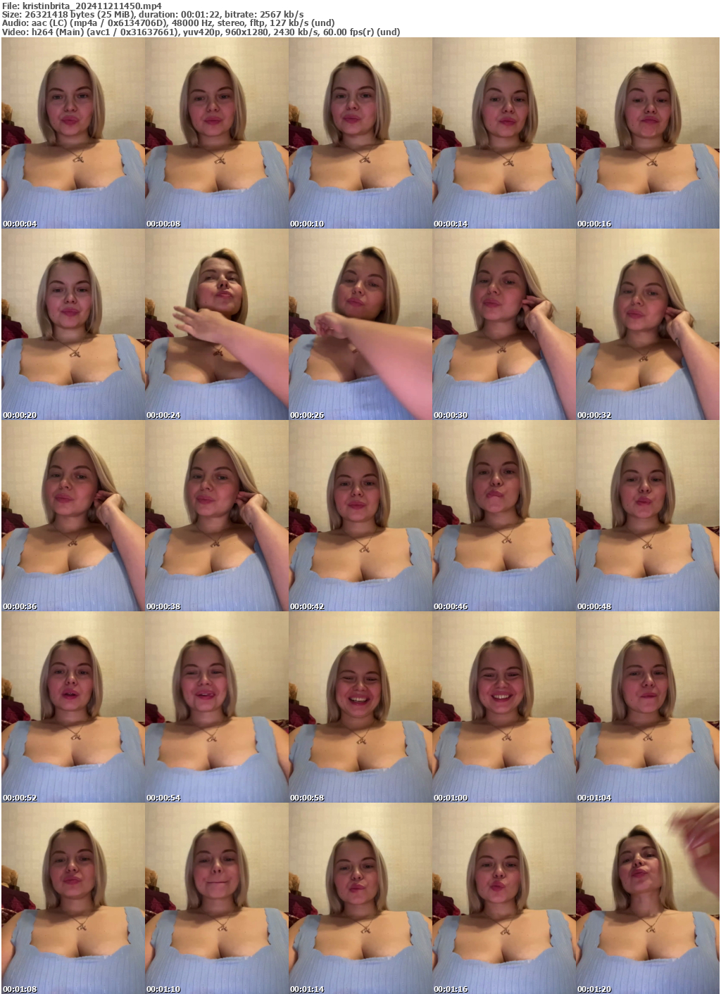 Preview thumb from kristinbrita on 2024-11-21 @ bongacams