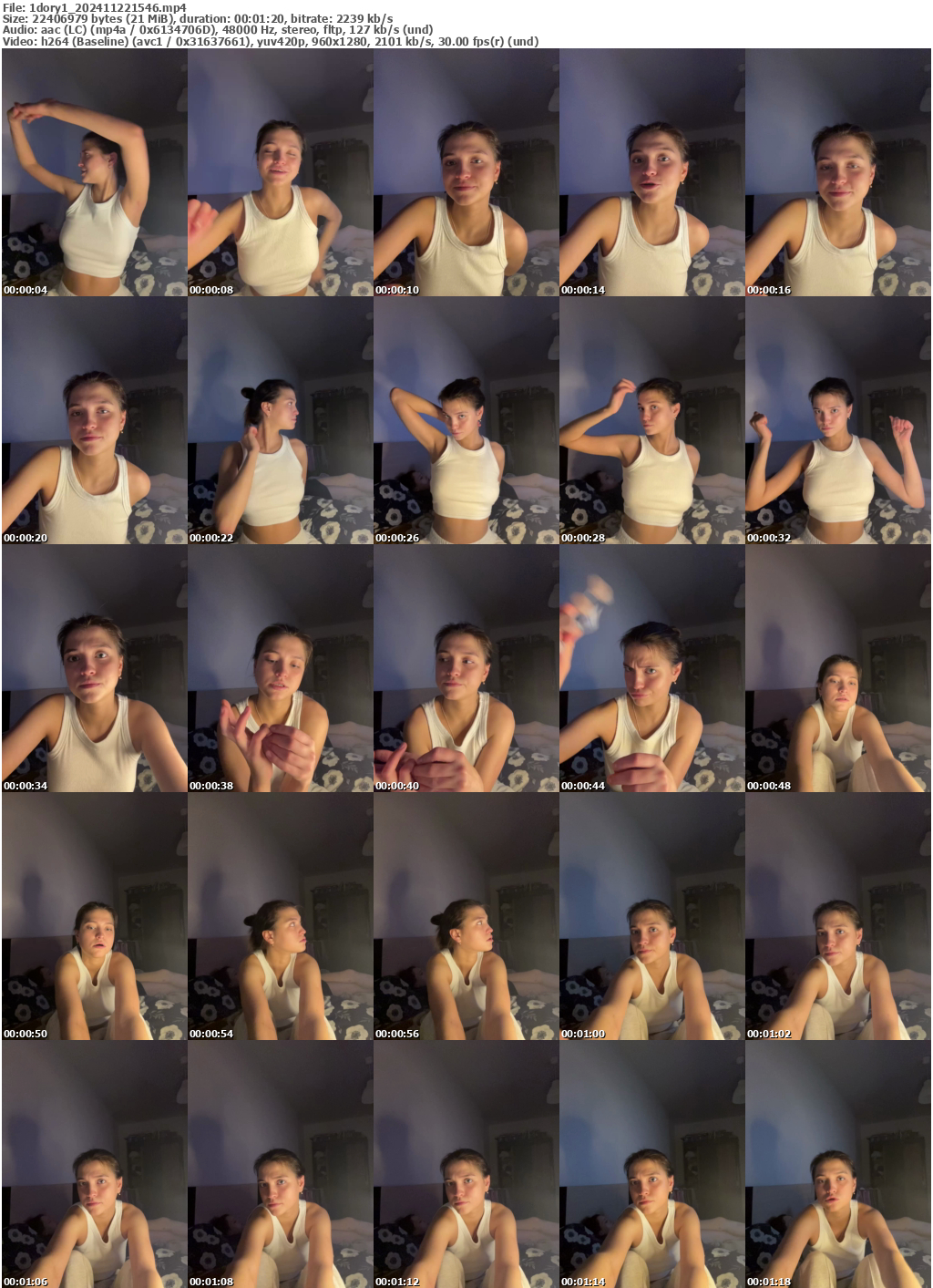 Preview thumb from 1dory1 on 2024-11-22 @ bongacams