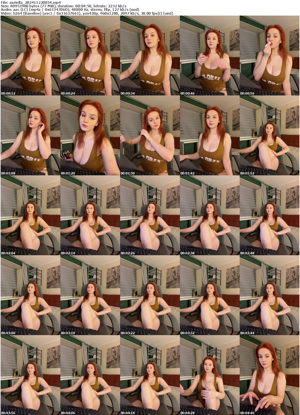 Preview thumb from aariella on 2024-11-22 @ bongacams