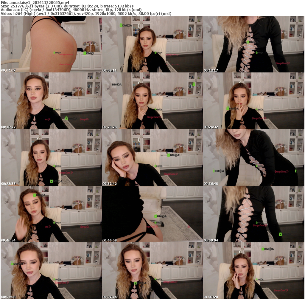 Preview thumb from annadaisy1 on 2024-11-22 @ bongacams