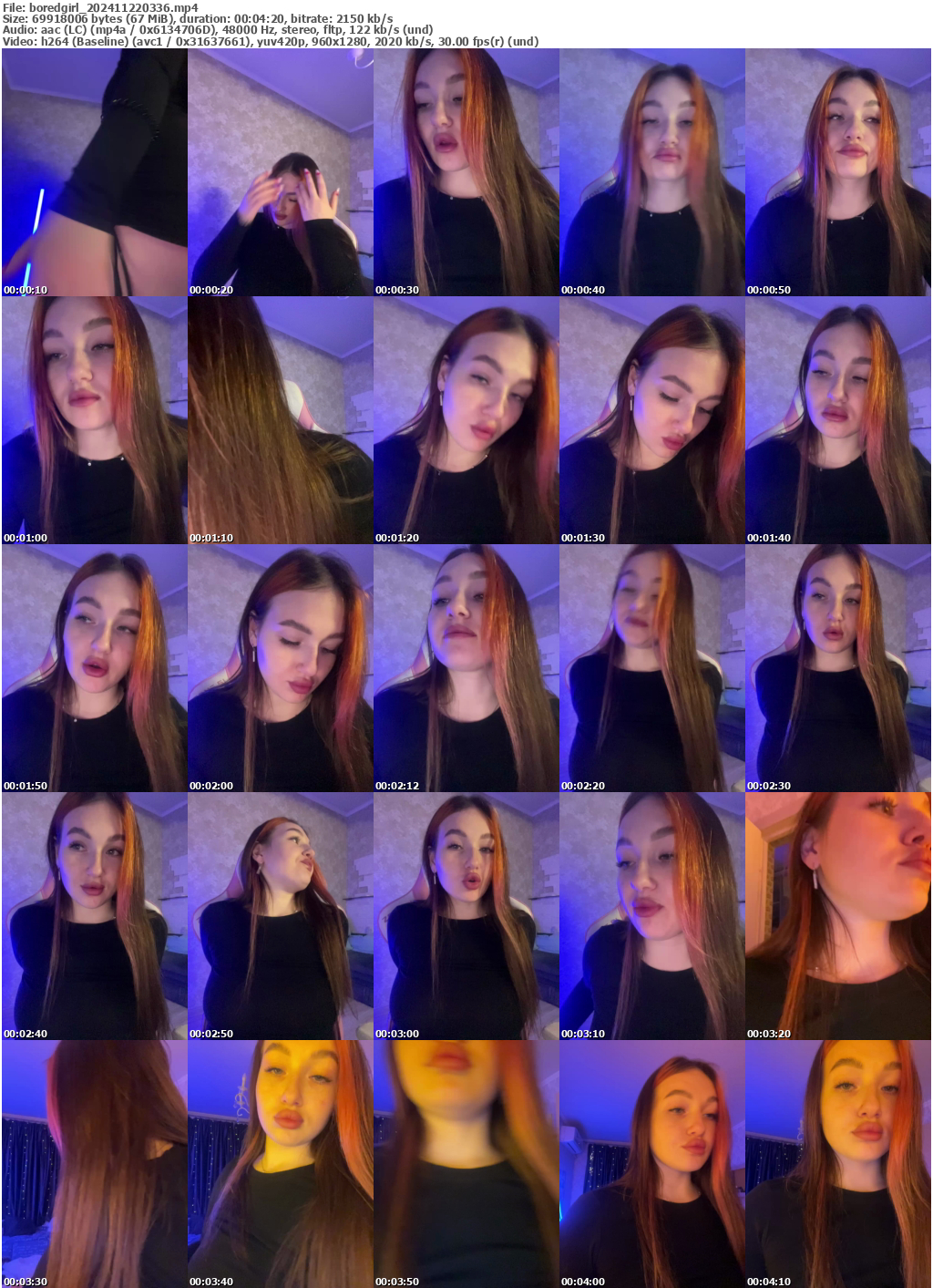 Preview thumb from boredgirl on 2024-11-22 @ bongacams