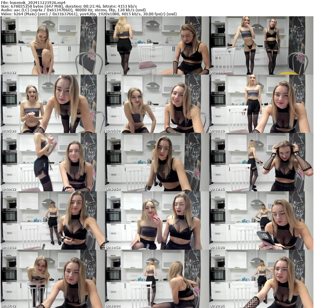 Preview thumb from busenok on 2024-11-22 @ bongacams