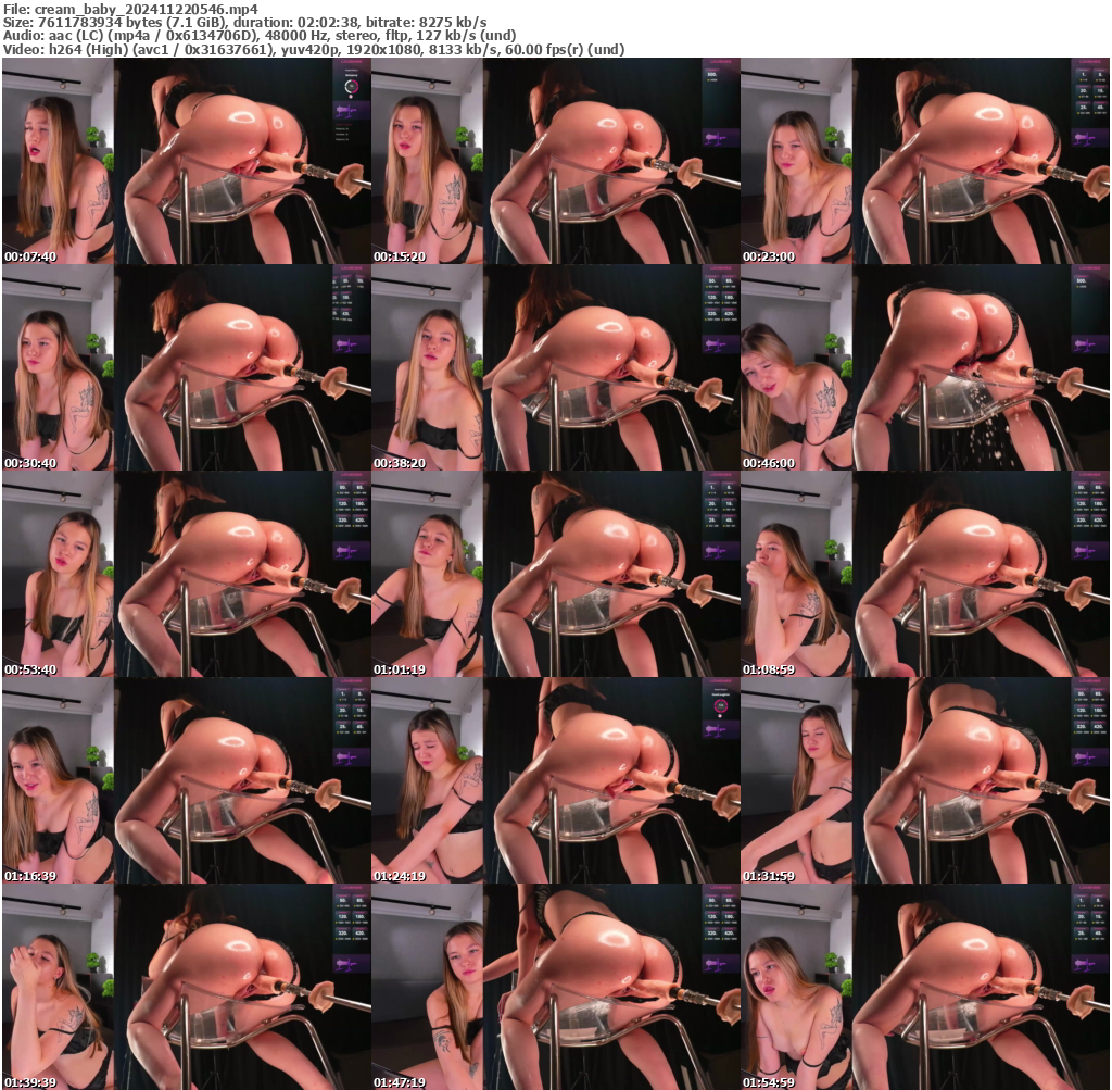 Preview thumb from cream_baby on 2024-11-22 @ bongacams