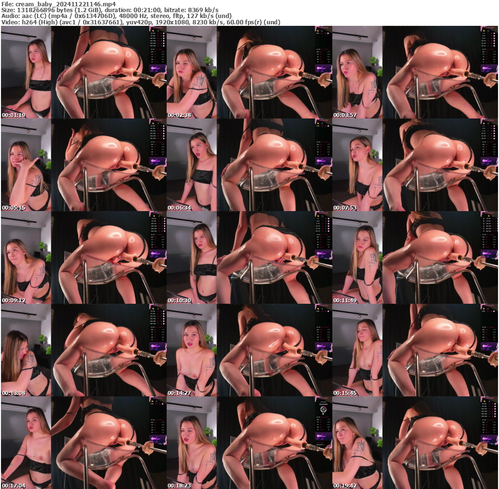 Preview thumb from cream_baby on 2024-11-22 @ bongacams