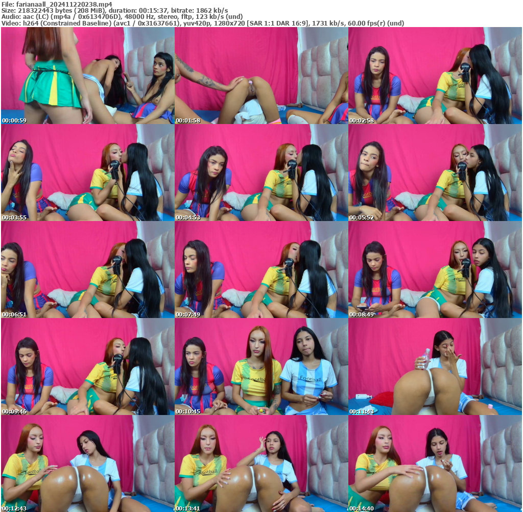 Preview thumb from farianaall on 2024-11-22 @ bongacams