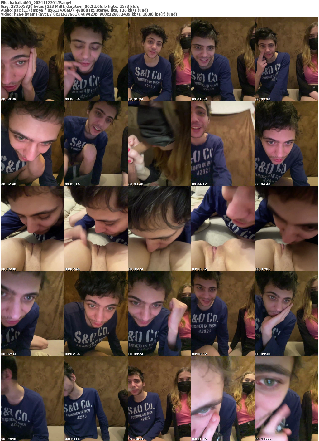 Preview thumb from kaballa666 on 2024-11-22 @ bongacams