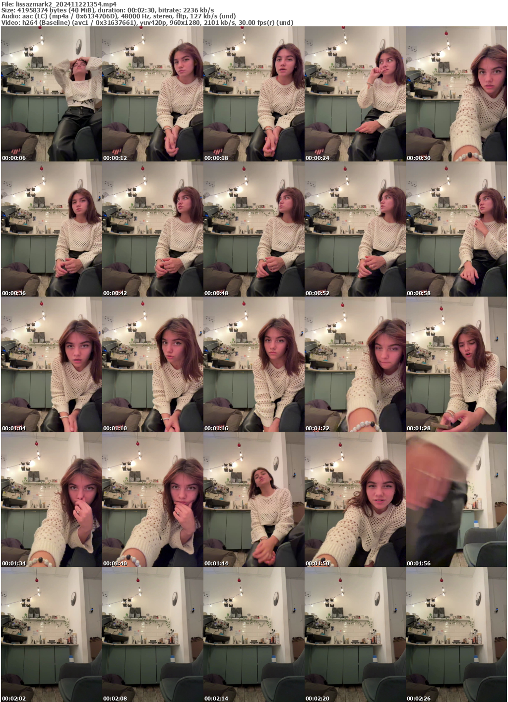 Preview thumb from lissazmark2 on 2024-11-22 @ bongacams