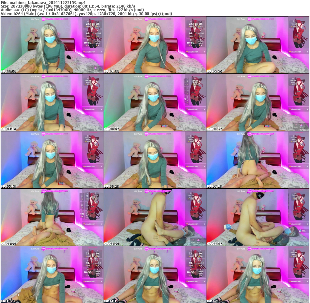 Preview thumb from maihime_takanawa on 2024-11-22 @ bongacams