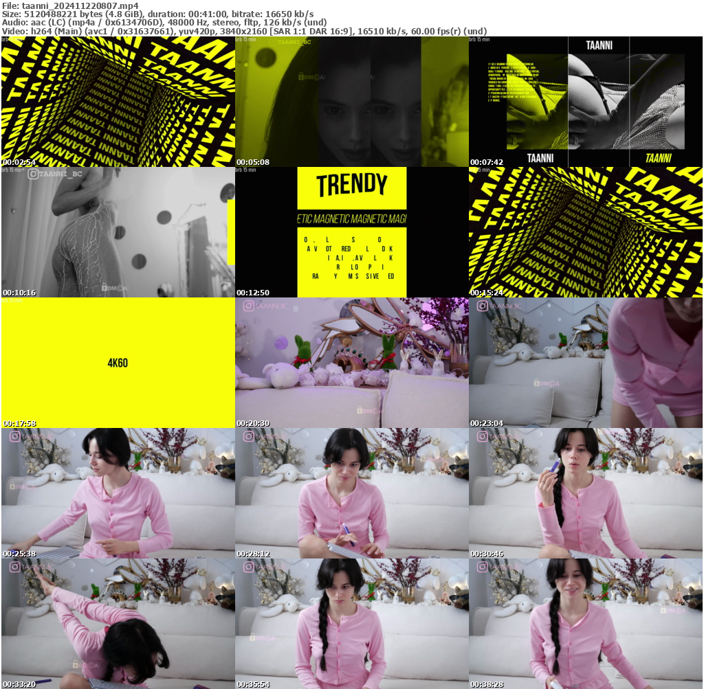 Preview thumb from taanni on 2024-11-22 @ bongacams