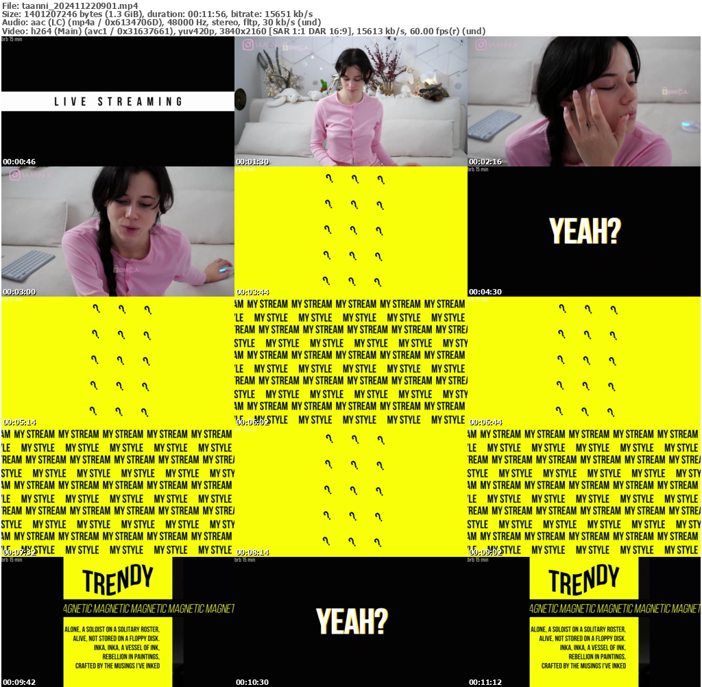 Preview thumb from taanni on 2024-11-22 @ bongacams