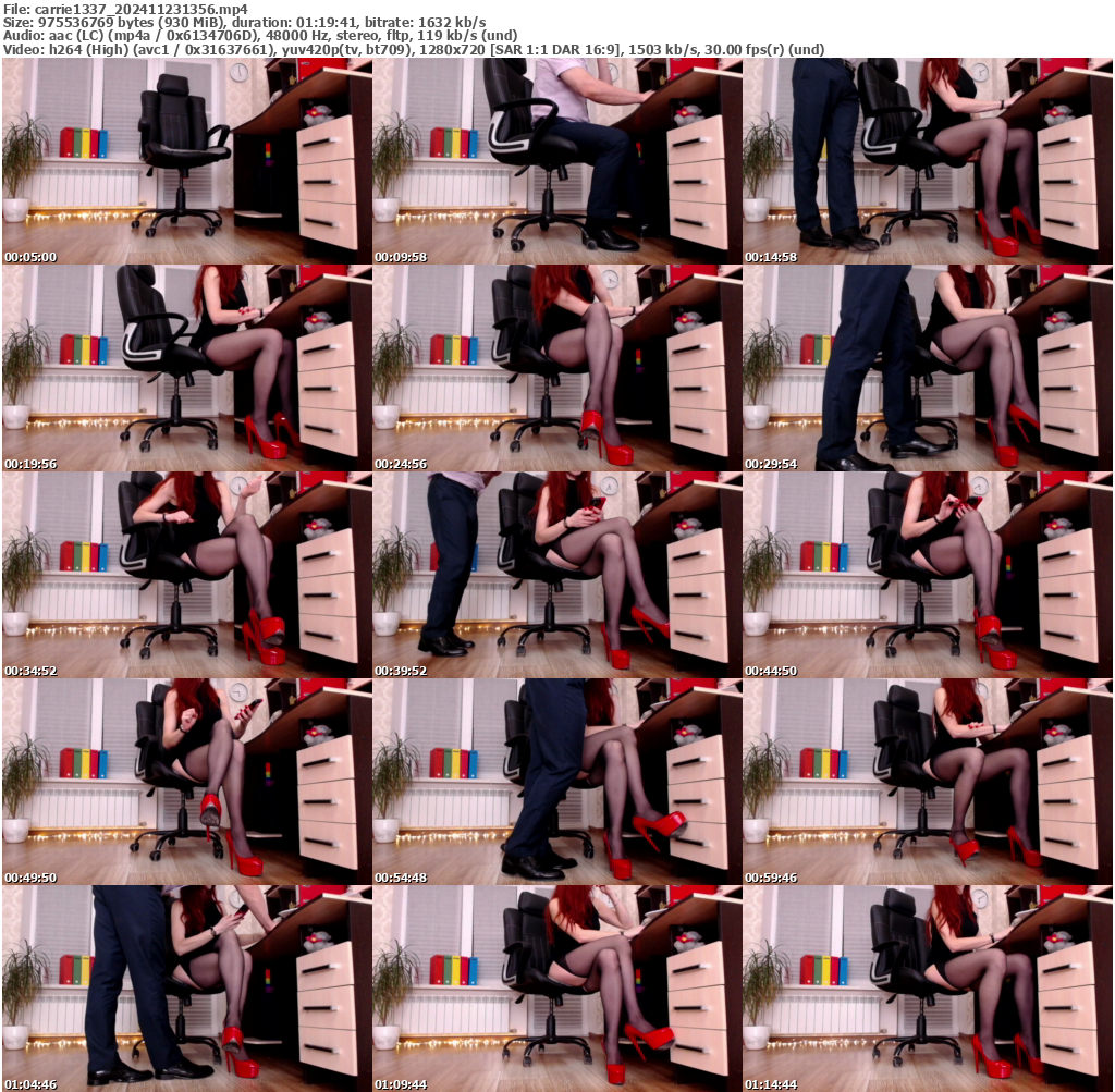 Preview thumb from carrie1337 on 2024-11-23 @ bongacams