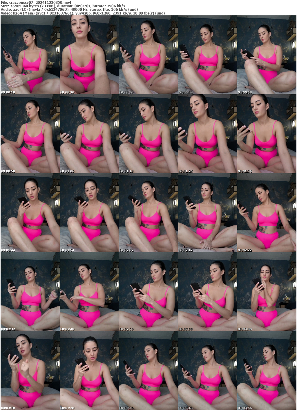 Preview thumb from crazypussy07 on 2024-11-23 @ bongacams