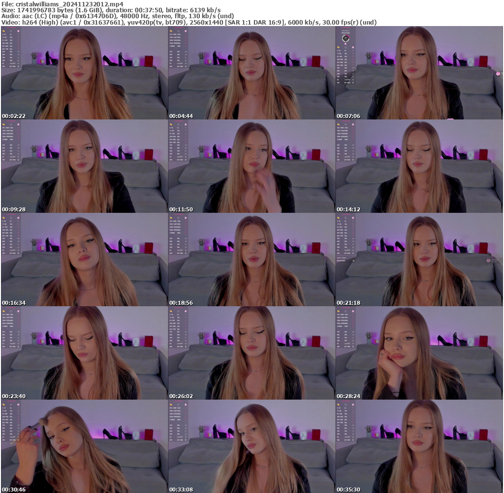 Preview thumb from cristalwilliams on 2024-11-23 @ bongacams