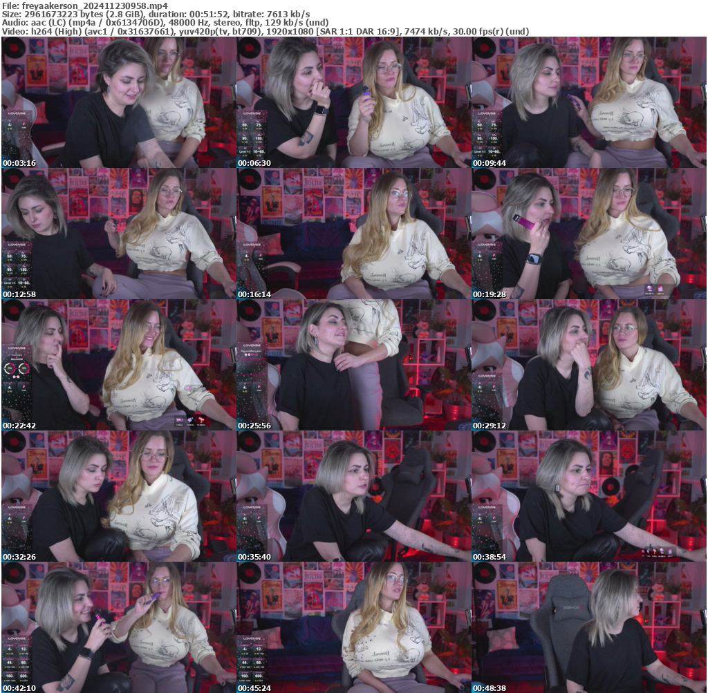 Preview thumb from freyaakerson on 2024-11-23 @ bongacams