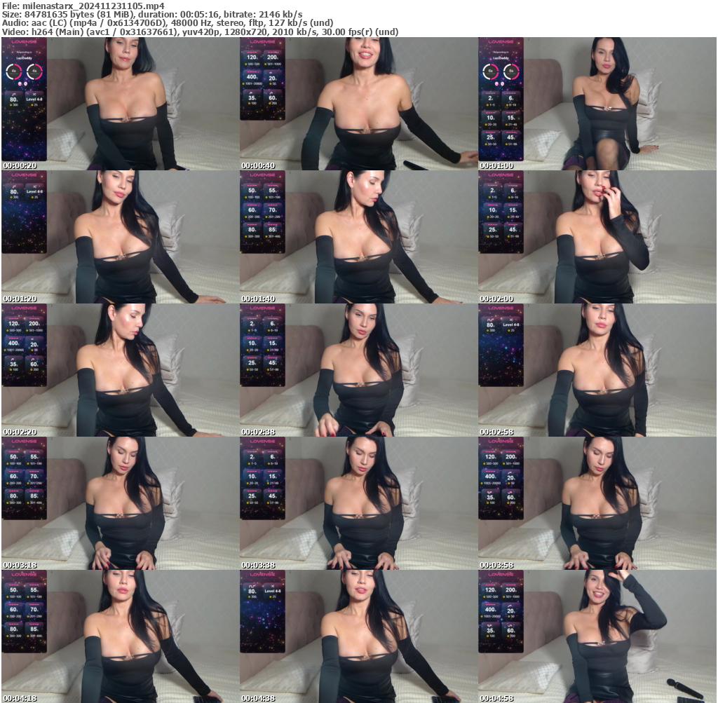 Preview thumb from milenastarx on 2024-11-23 @ bongacams