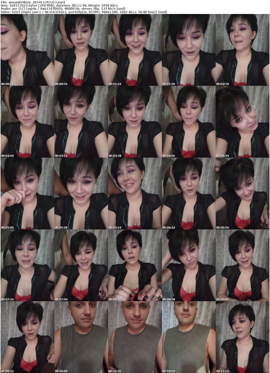 Preview thumb from annaidrotkivv on 2024-11-24 @ bongacams