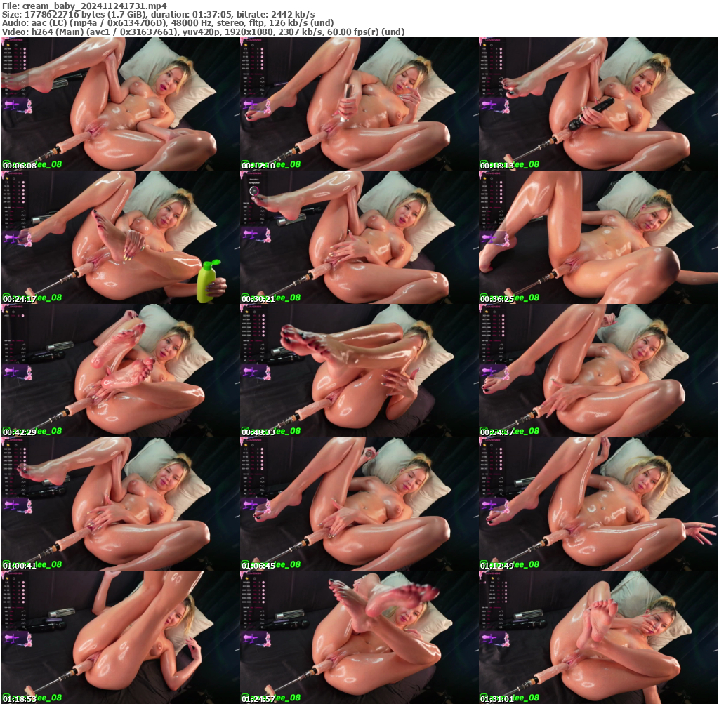 Preview thumb from cream_baby on 2024-11-24 @ bongacams